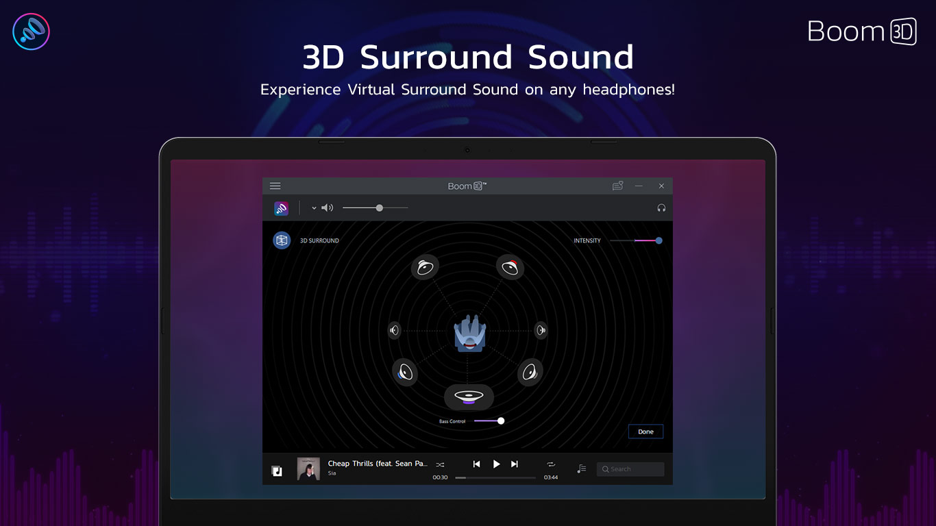 Boom 3D: Audio Enhancer with 3D Surround Sound software